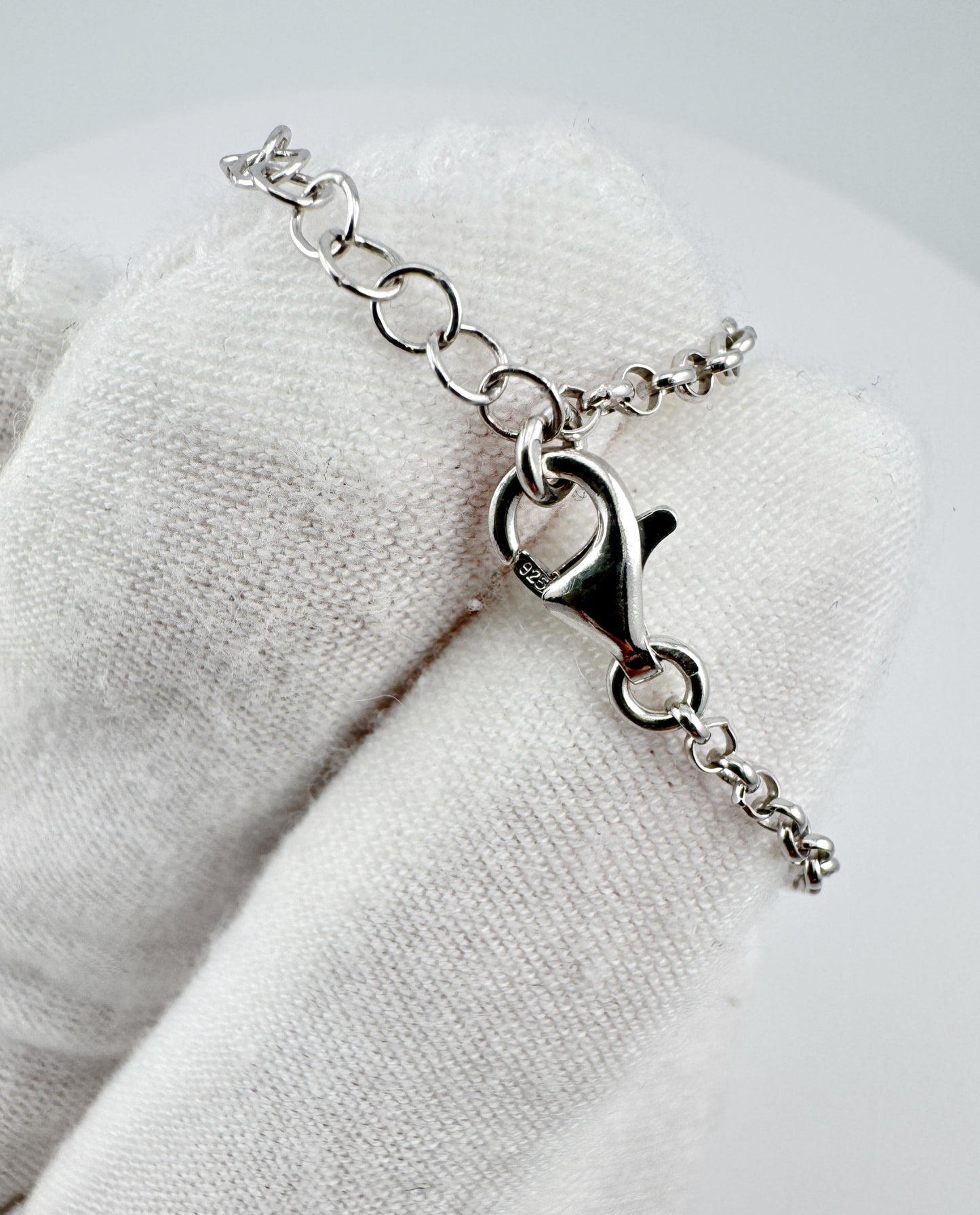 Heart Mother of Pearl Necklace — 925 Sterling Silver