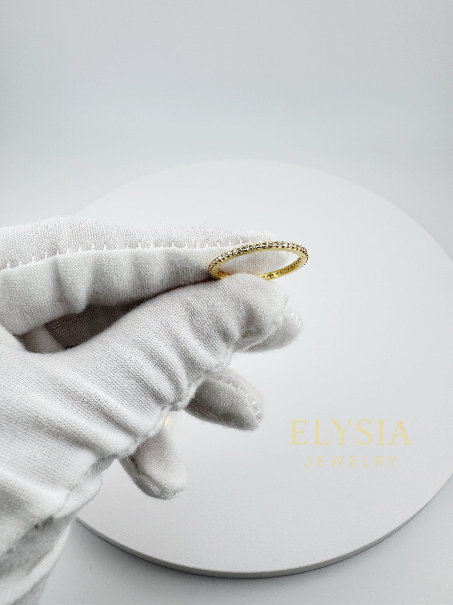 Elysia Duo Ring Set – 925 Silver & Gold Plated | Minimalist CZ Stack Rings