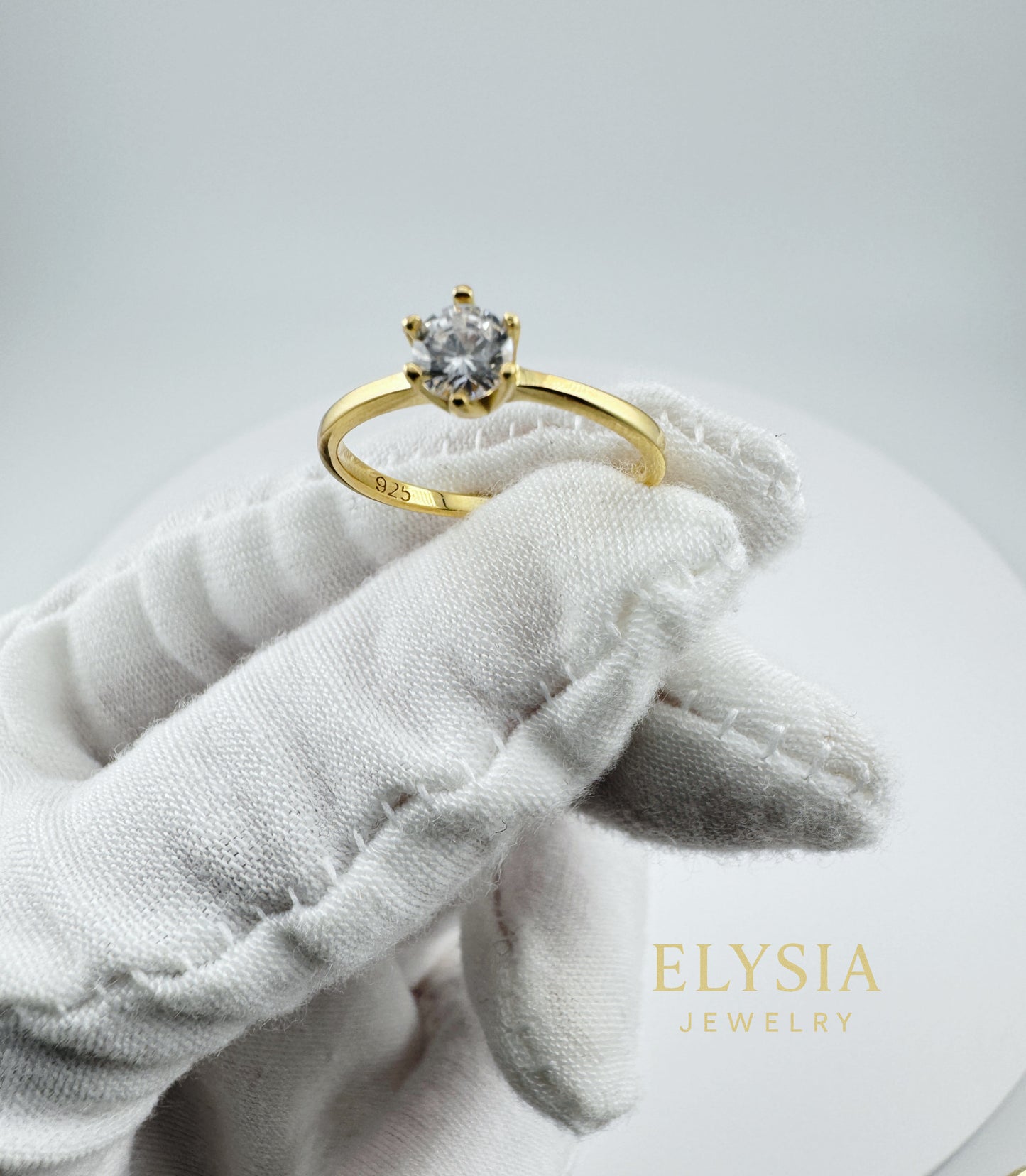 Elysia Duo Ring Set – 925 Silver & Gold Plated | Minimalist CZ Stack Rings