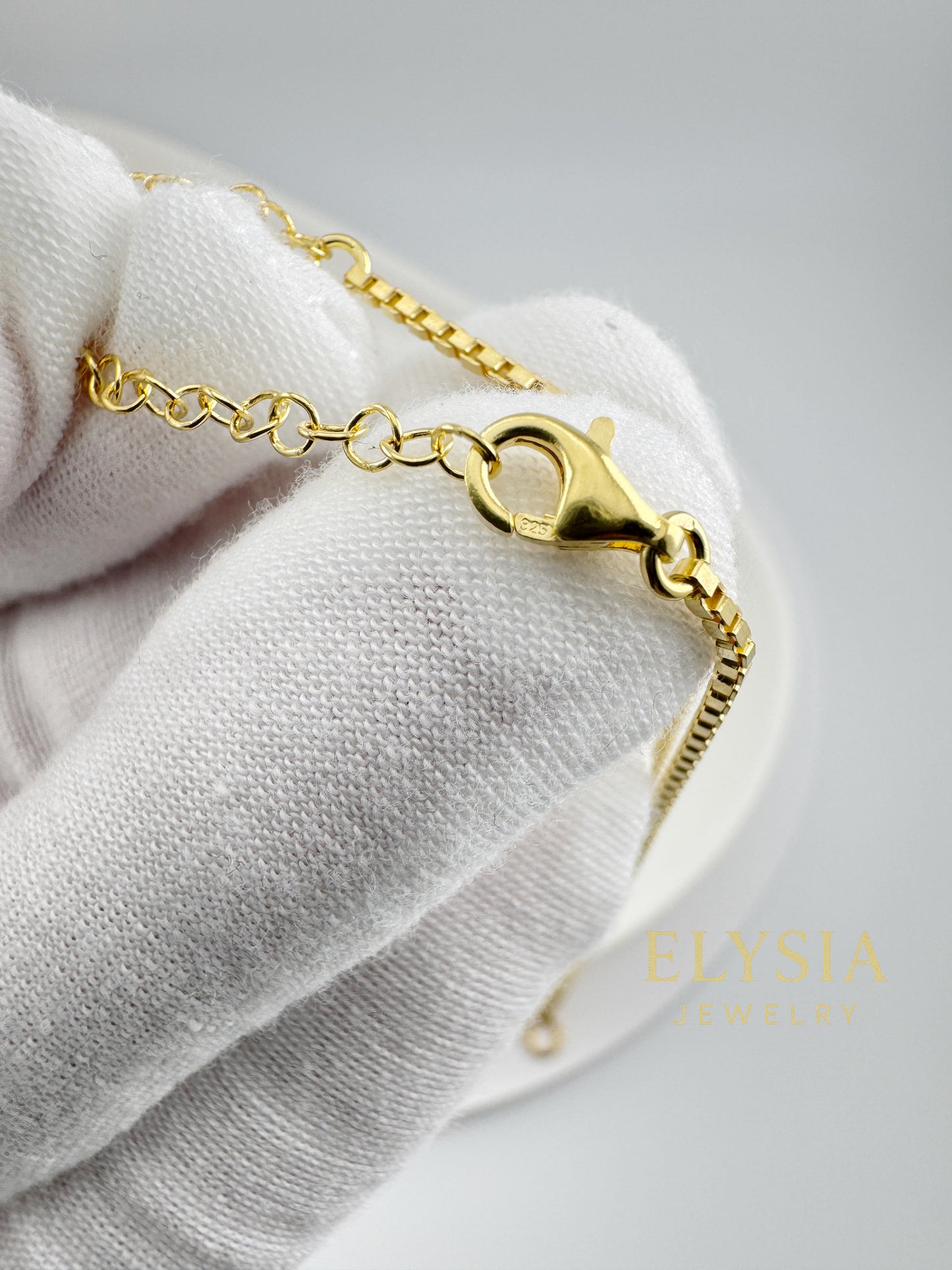 Minimalist Box Chain Necklace-Gold & Silver | Elysia Jewelry