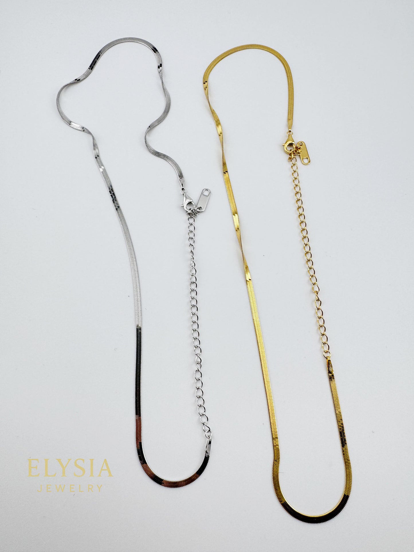 Minimal Snake Chain Necklace in 925 Sterling Silver | Gold Plated or Silver | Gift Ready