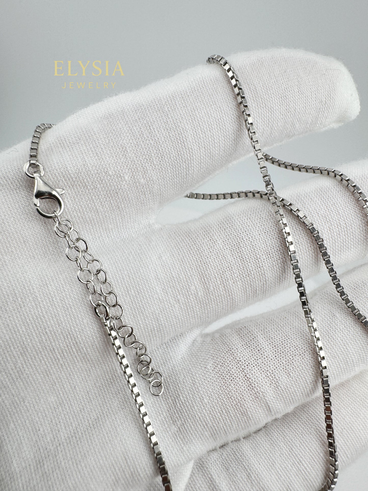 Minimalist Box Chain Necklace-Gold & Silver | Elysia Jewelry
