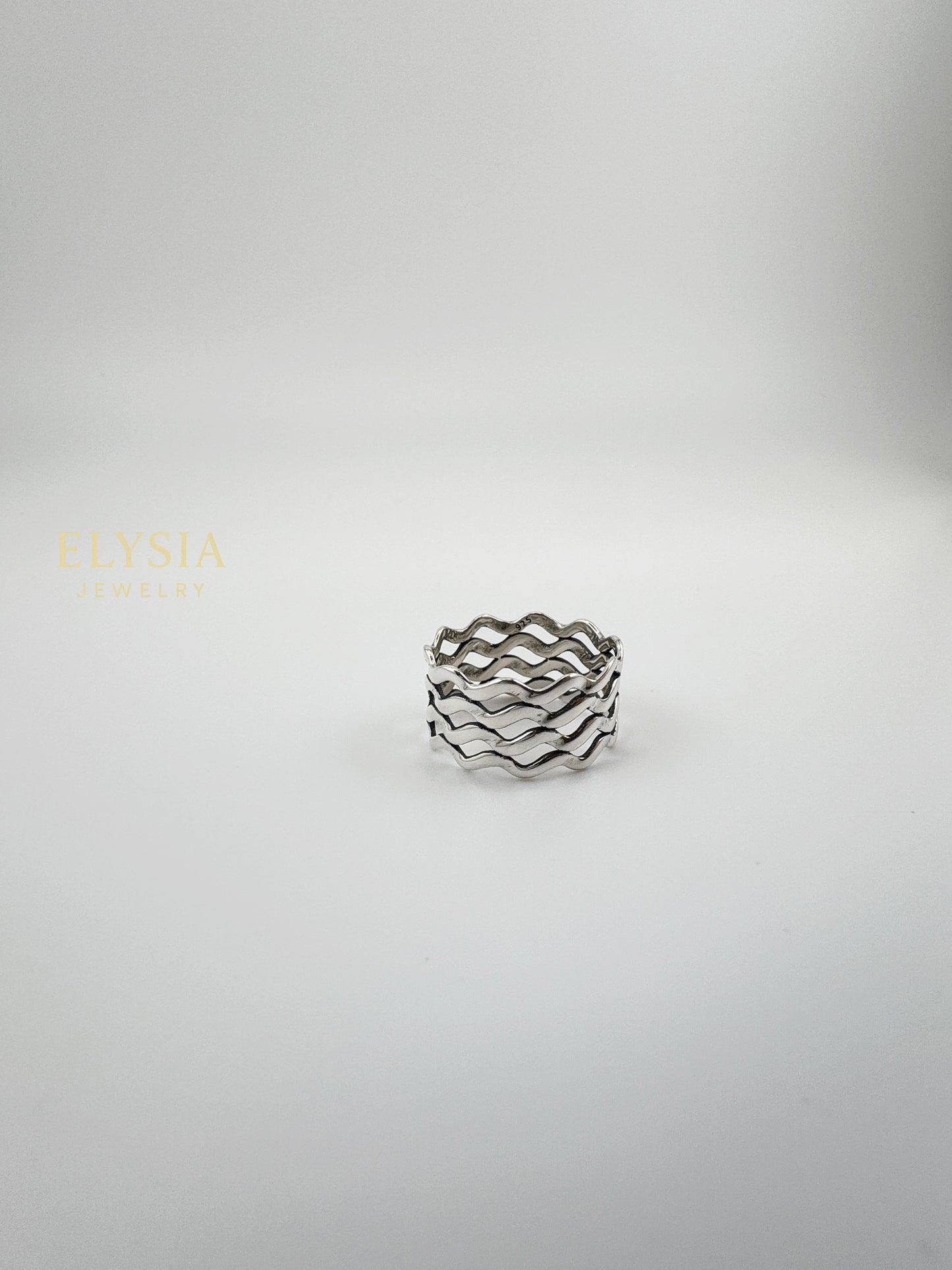 🌊 Sterling Silver Wave Ring – Limited Edition