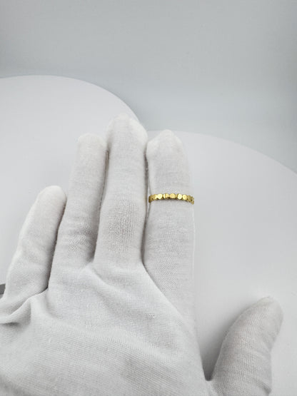 Dot Ring | 925 Sterling Silver | Rhodium & Gold Plated Everyday Band