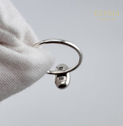 Natural Moonstone Ring 925 Silver