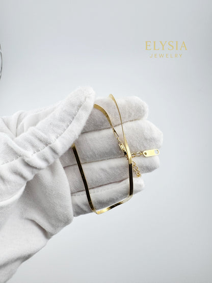Minimal Snake Chain Necklace in 925 Sterling Silver | Gold Plated or Silver | Gift Ready