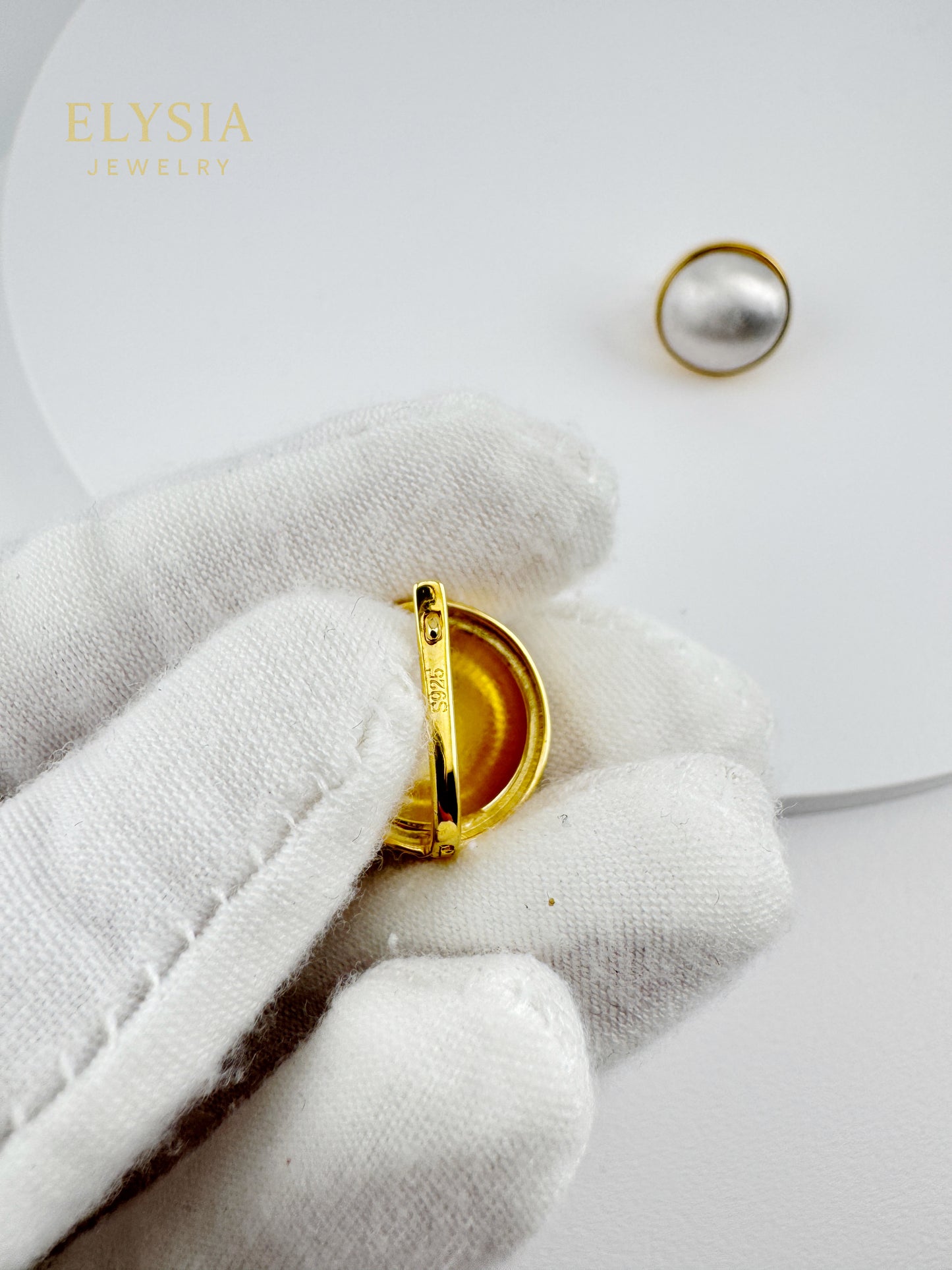 Matte Dome Clip-On Earrings – Gold Plated Minimalist Jewelry
