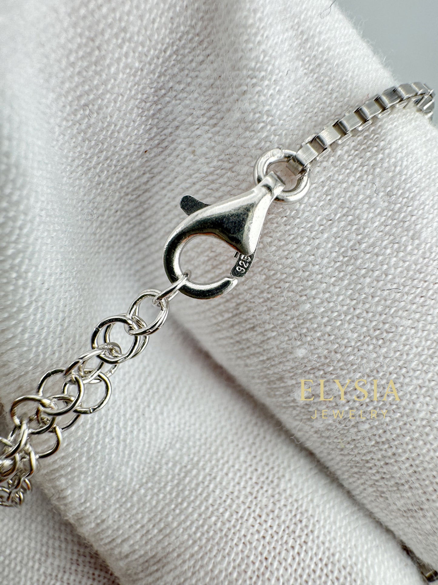 Minimalist Box Chain Necklace-Gold & Silver | Elysia Jewelry