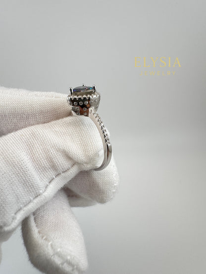 Elysia Heart Cut Sterling Silver Ring