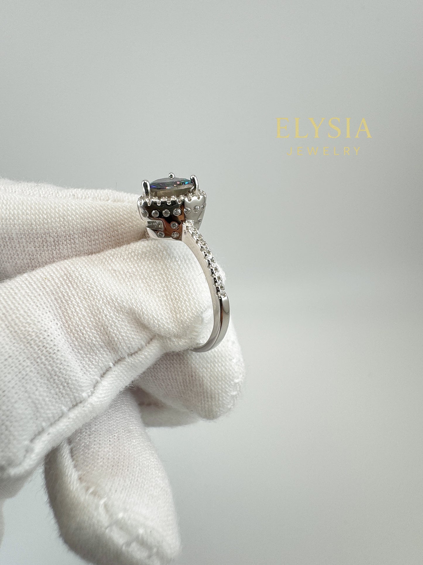Elysia Heart Cut Sterling Silver Ring
