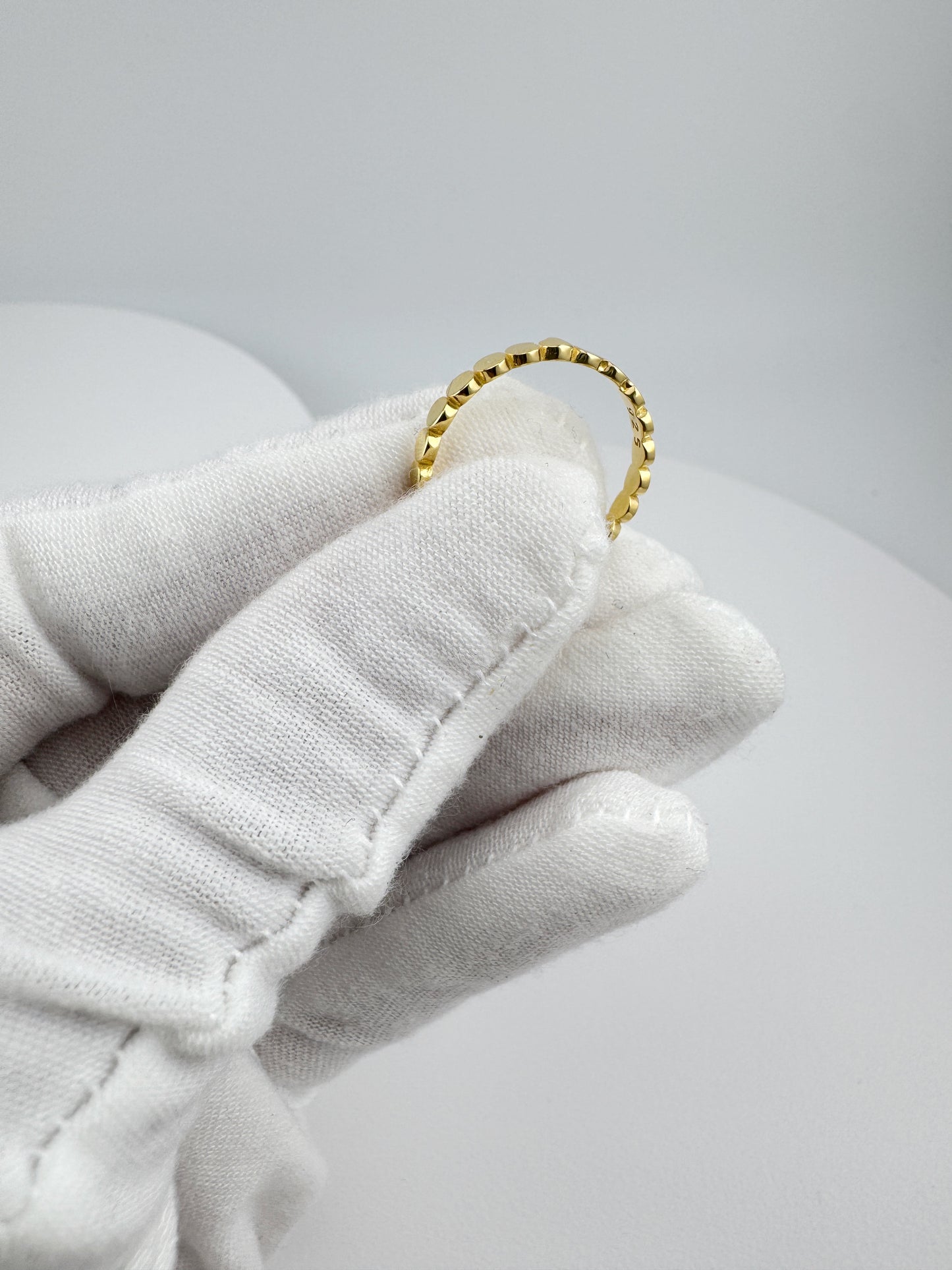 Dot Ring | 925 Sterling Silver | Rhodium & Gold Plated Everyday Band