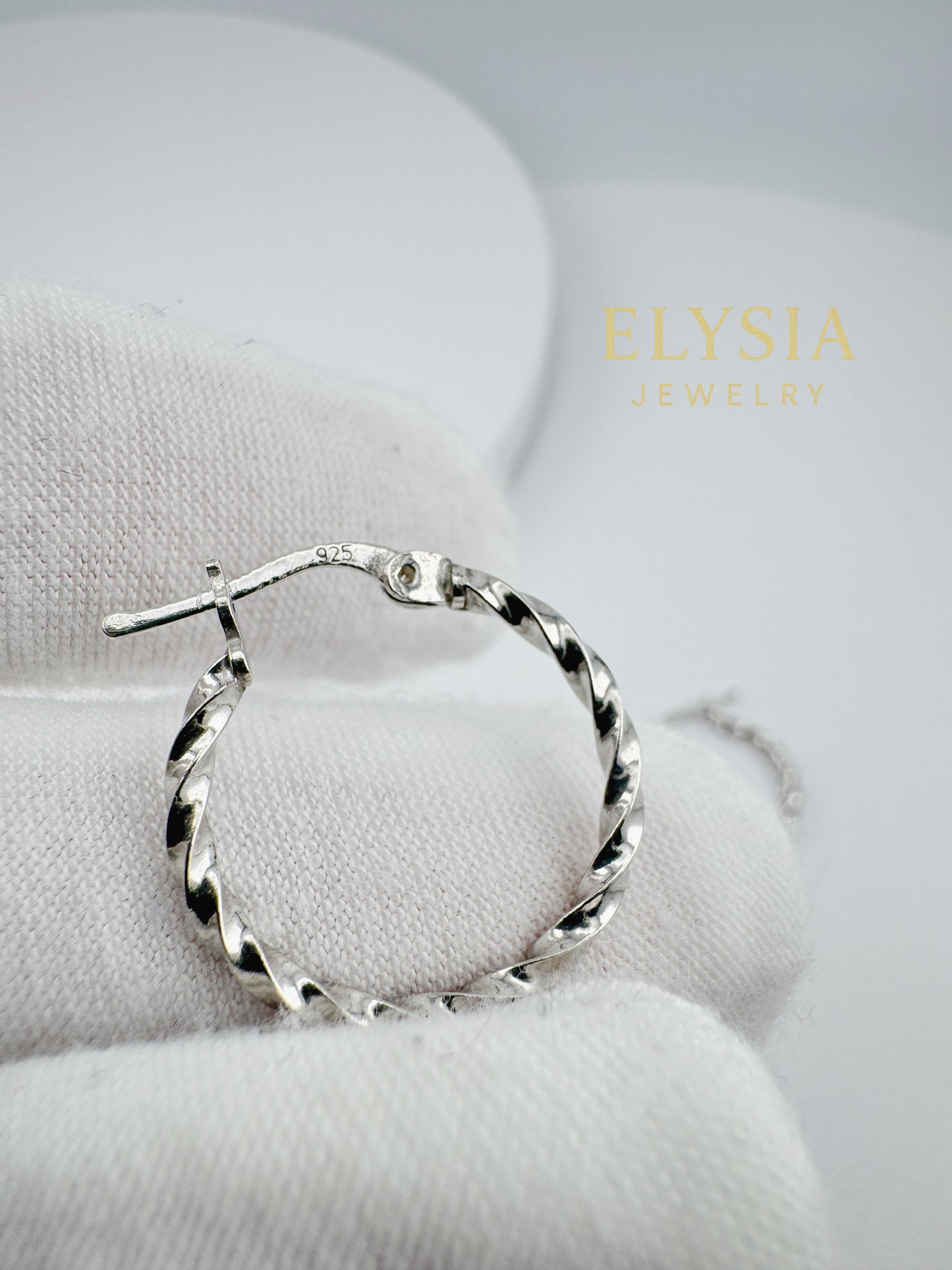 Twisted Hoop Earrings — 925 Sterling Silver | Rhodium & 18K Gold Plated