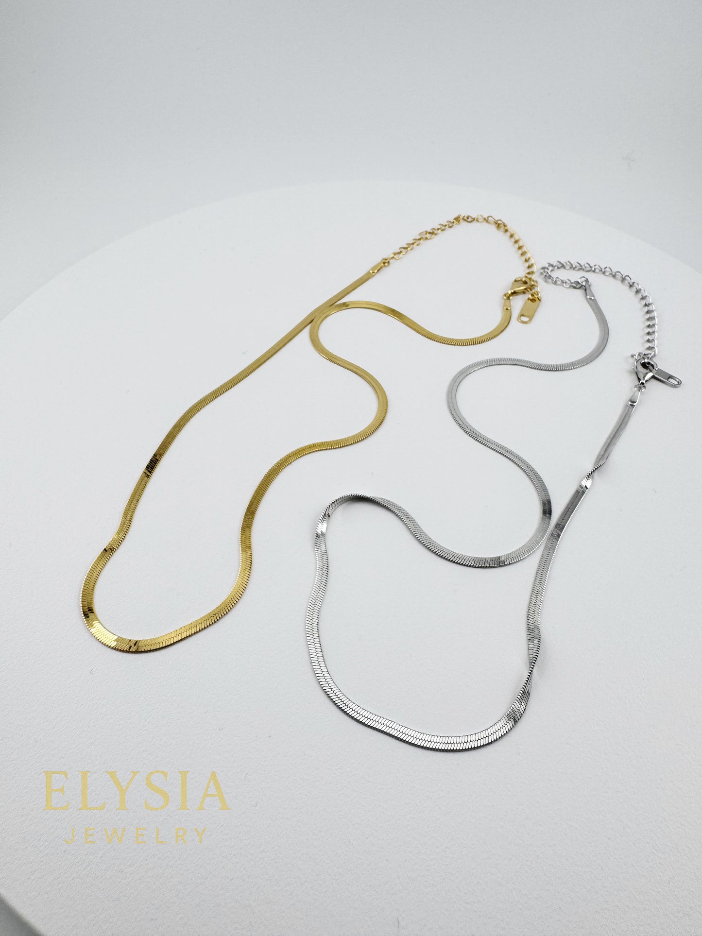 Minimal Snake Chain Necklace in 925 Sterling Silver | Gold Plated or Silver | Gift Ready