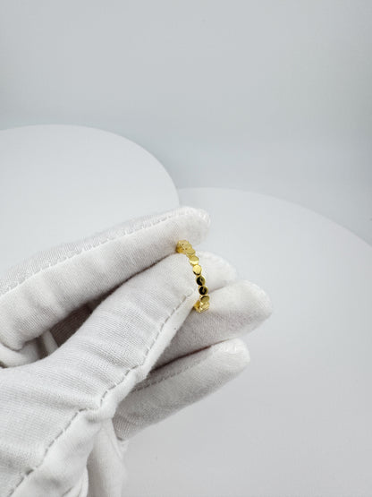 Dot Ring | 925 Sterling Silver | Rhodium & Gold Plated Everyday Band