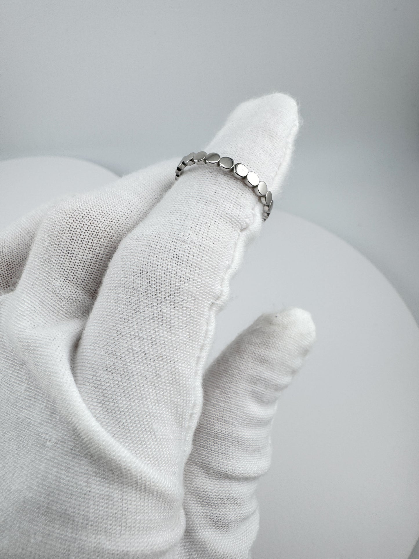 Dot Ring | 925 Sterling Silver | Rhodium & Gold Plated Everyday Band