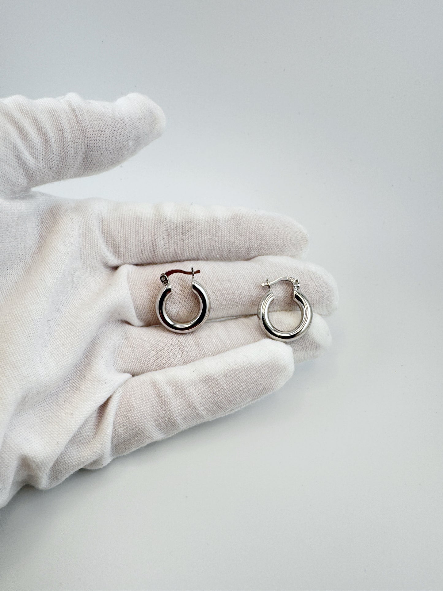 Classic Mini Hoops — Silver & Gold | 925 Sterling Silver