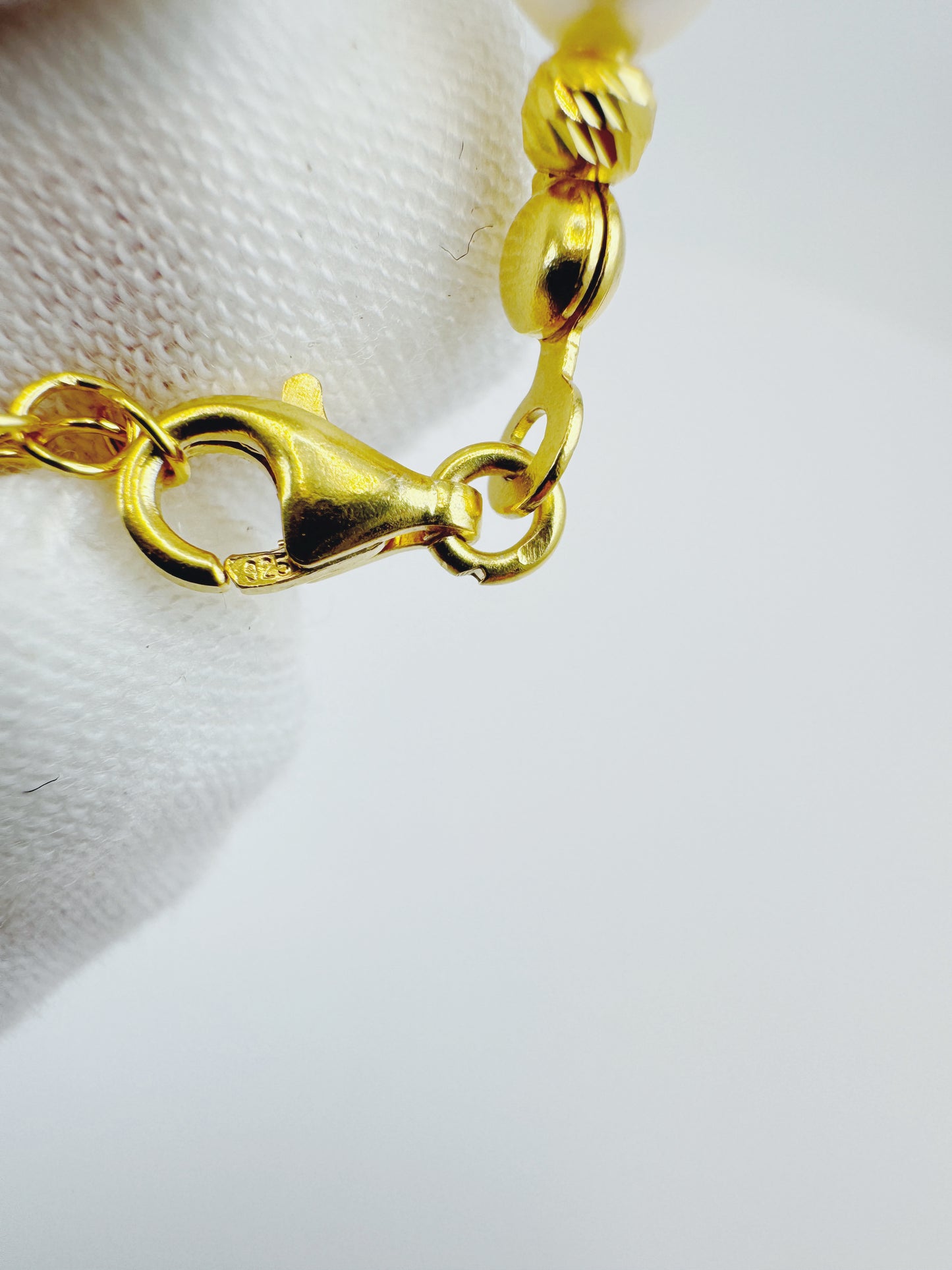 Dual-Tone Freshwater Pearl Bracelet-925 Silver & Gold Accents | Elysia Jewelry