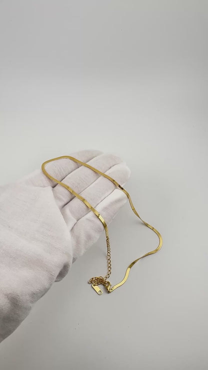 Minimal Snake Chain Necklace in 925 Sterling Silver | Gold Plated or Silver | Gift Ready