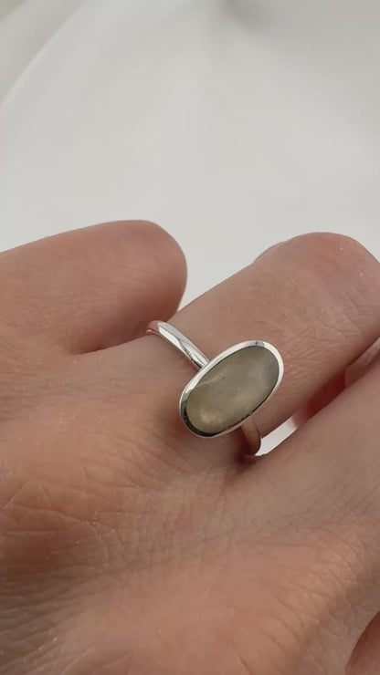 Natural Moonstone Ring 925 Silver
